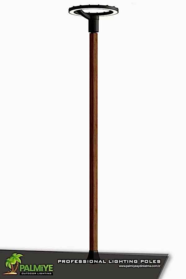 ahşap görünümlü aydınlatma direkleri wood-ufov5