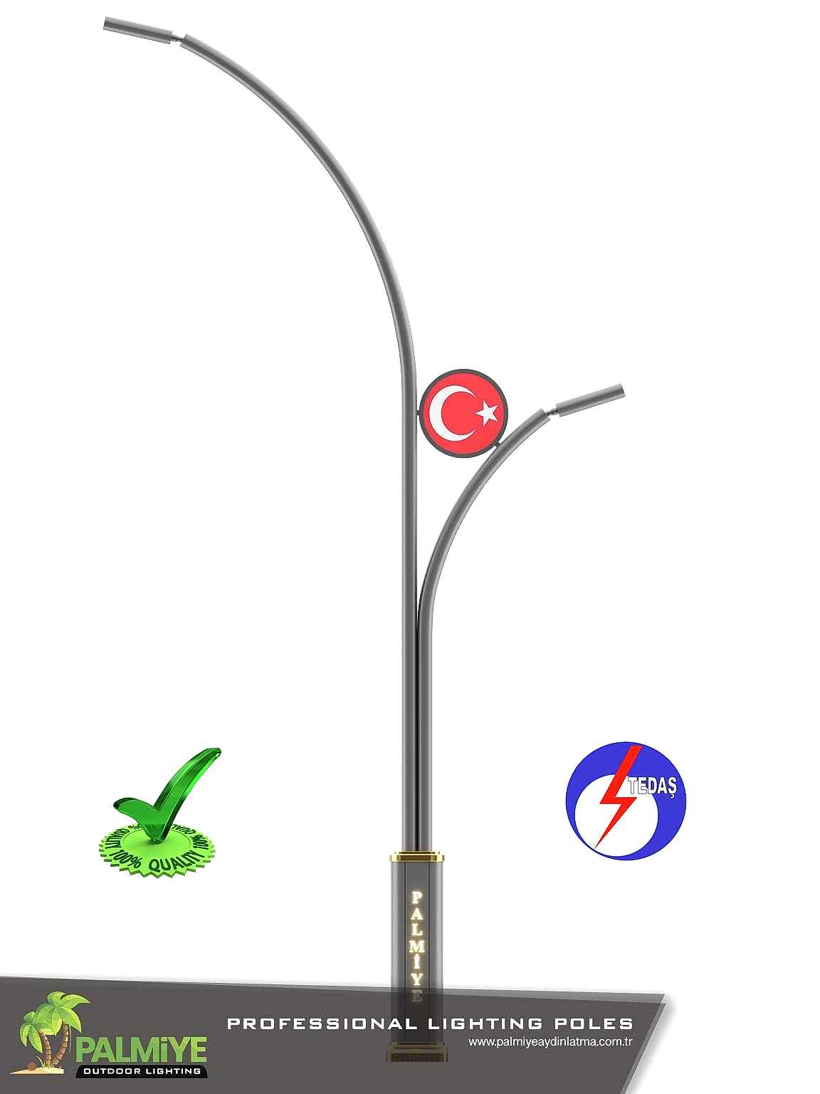 Tedaş onaylı aydınlatma direği darg classic