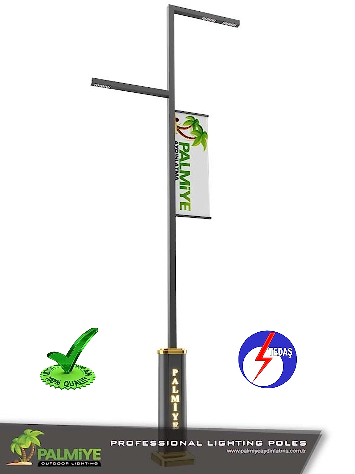 tedaş onaylı aydınlatma direği