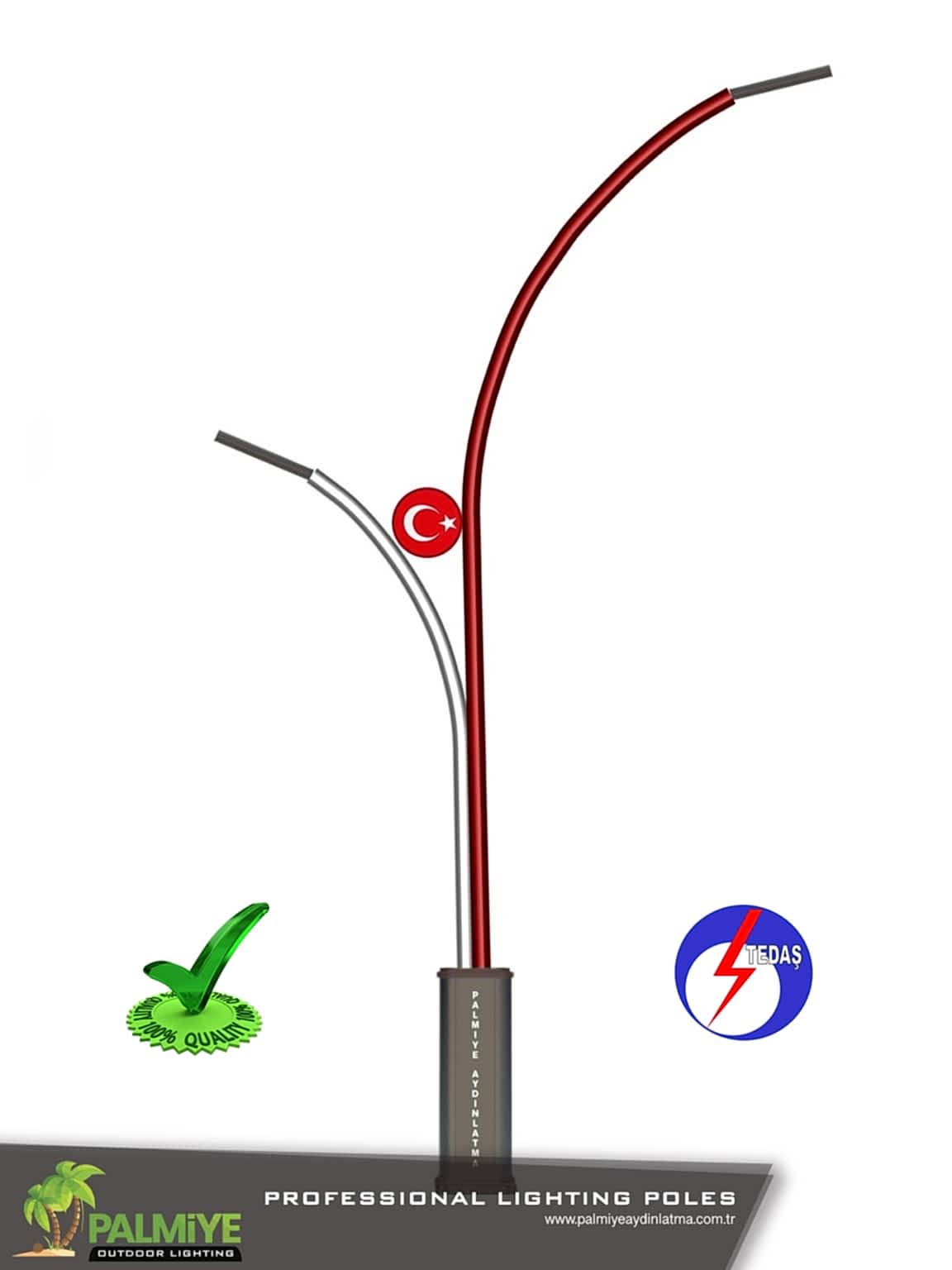 tedaş onaylı aydınlatma direği darg v2