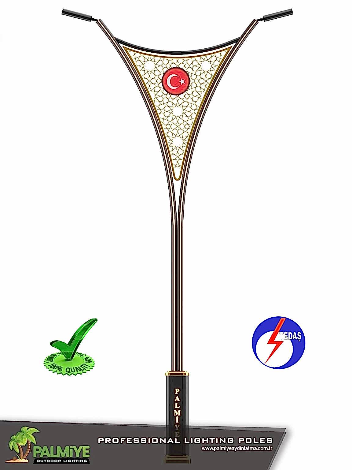 tedaş onaylı aydınllatma direği şahin v3