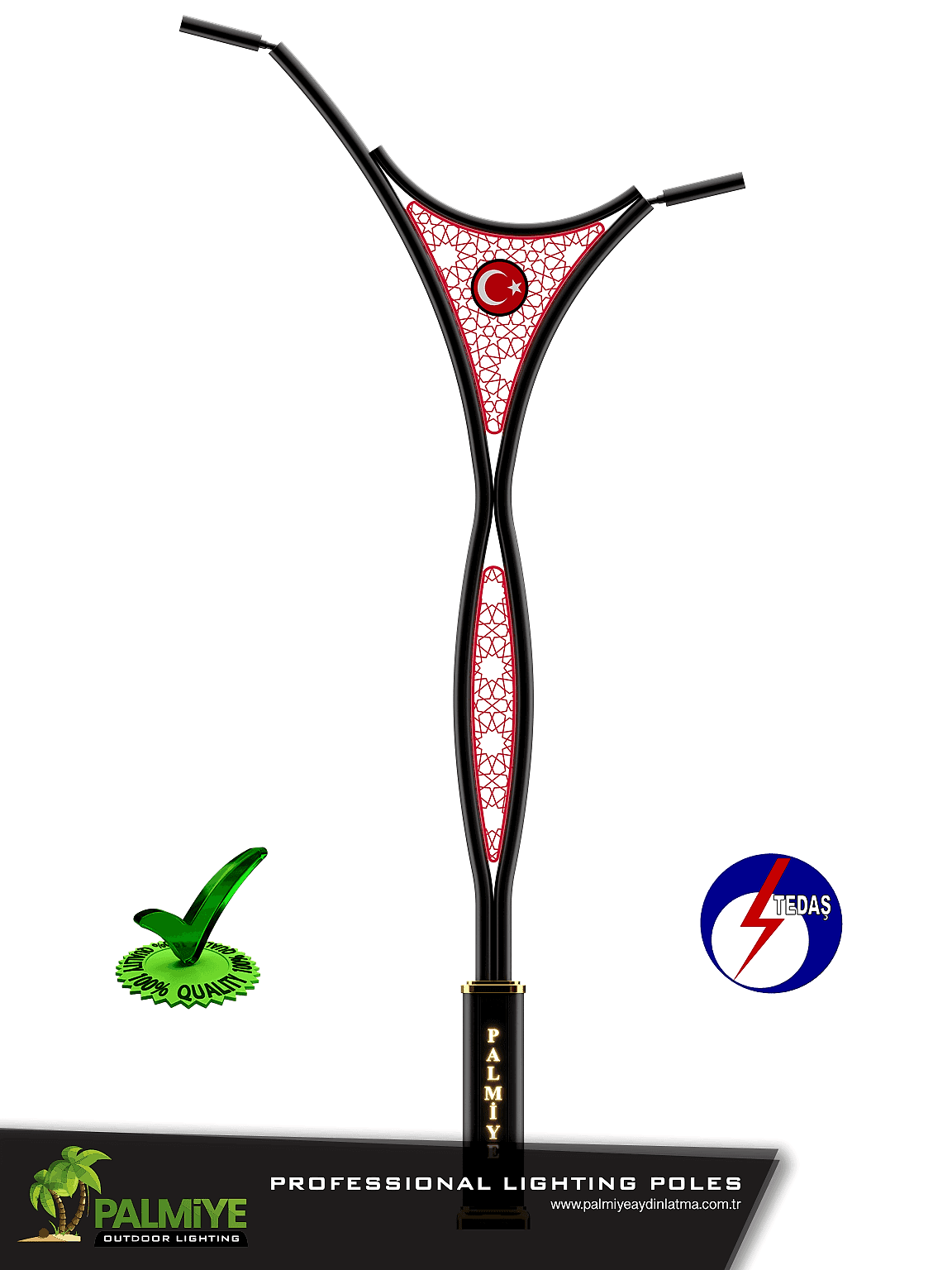 tedaş onaylı aydınlatma direği drago v2